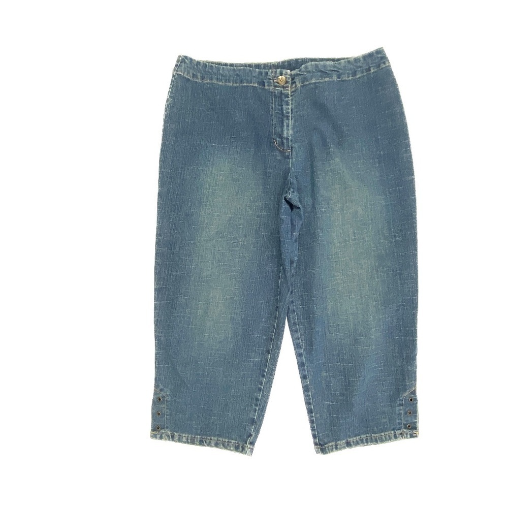 Sonoma Capri Women's size 12 Dark Wash‎ Blue Denim jeans